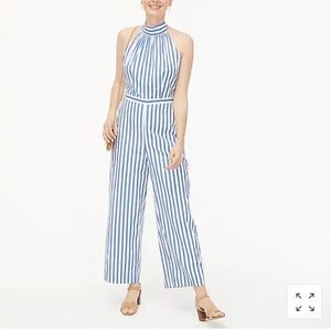 Tie-back halter jumpsuit